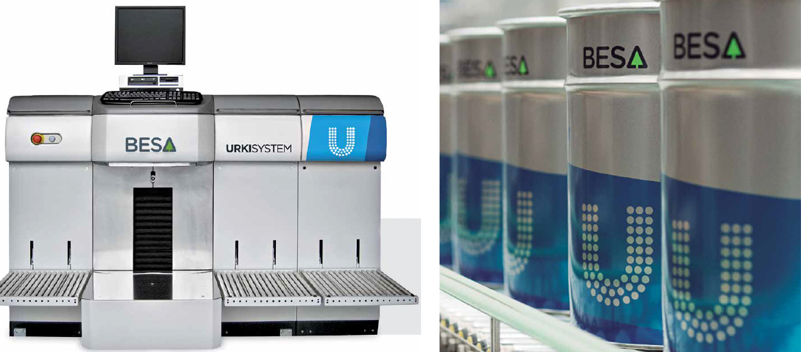 machine urki system pour la reproduction de teintes